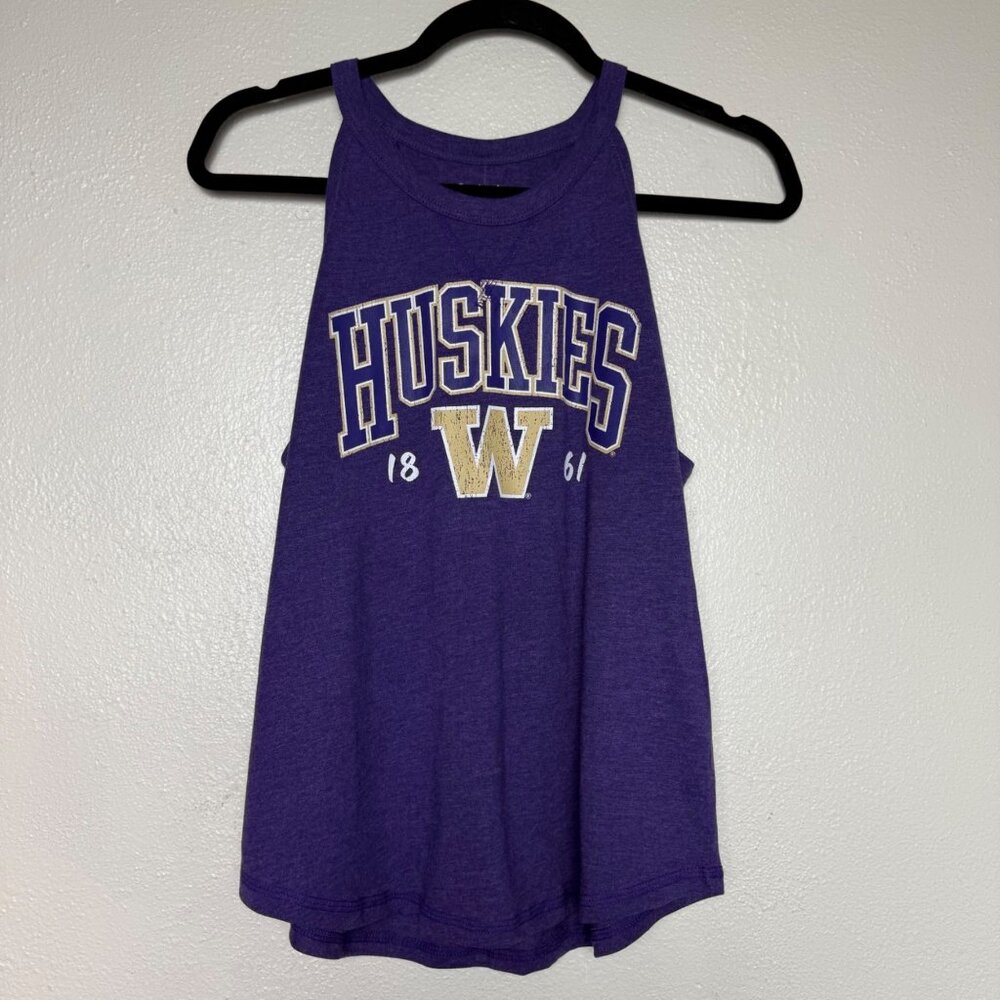 NWT University Of Washington Huskies Purple Racerback Tank Top Size M